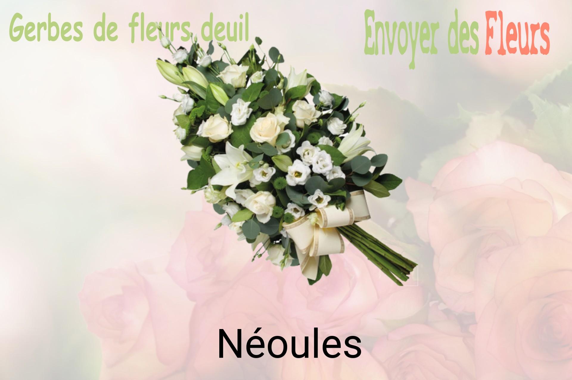 Gerbe de fleurs de deuil livrée à Néoules